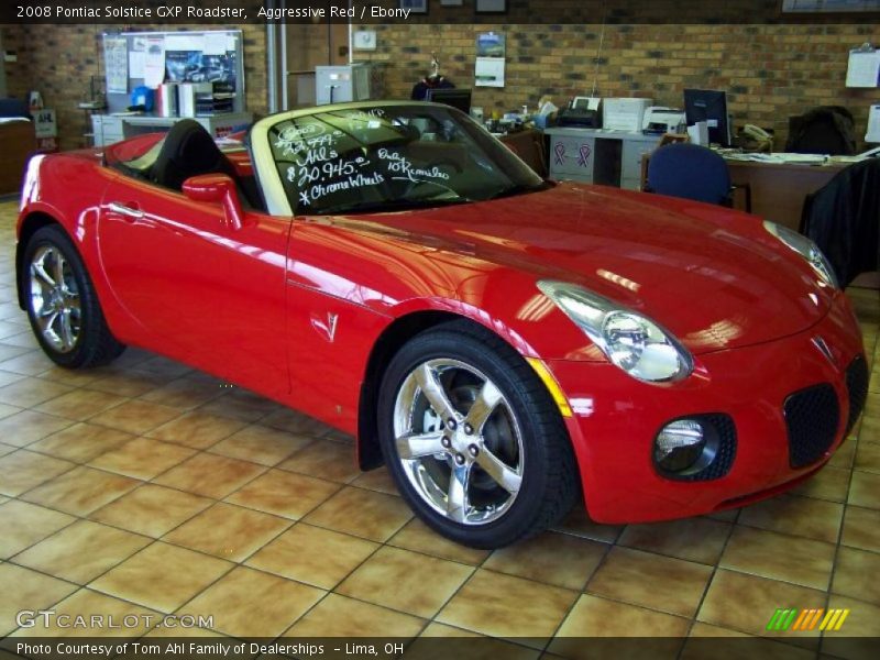 Aggressive Red / Ebony 2008 Pontiac Solstice GXP Roadster