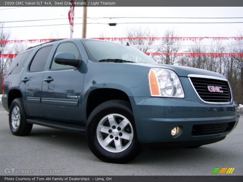 Steel Gray Metallic / Light Titanium 2009 GMC Yukon SLT 4x4