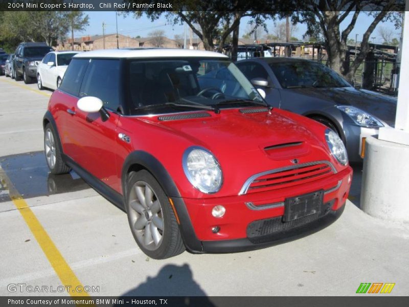 Chili Red / Panther Black 2004 Mini Cooper S Hardtop