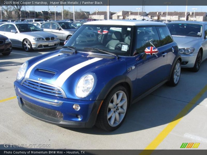 Hyper Blue Metallic / Panther Black 2005 Mini Cooper S Hardtop