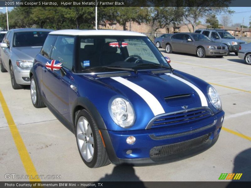 Hyper Blue Metallic / Panther Black 2005 Mini Cooper S Hardtop