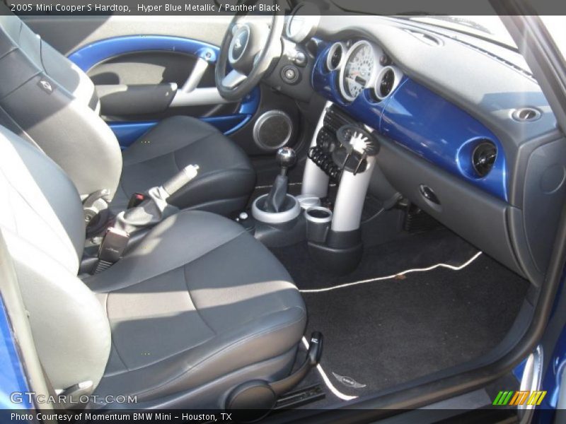 Hyper Blue Metallic / Panther Black 2005 Mini Cooper S Hardtop