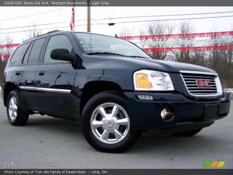 Midnight Blue Metallic / Light Gray 2008 GMC Envoy SLE 4x4