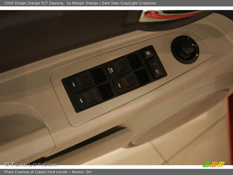 Go Mango! Orange / Dark Slate Gray/Light Graystone 2006 Dodge Charger R/T Daytona
