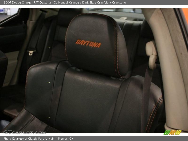 Go Mango! Orange / Dark Slate Gray/Light Graystone 2006 Dodge Charger R/T Daytona