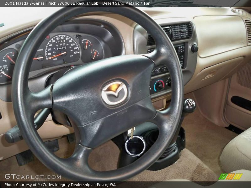 Desert Sand Metallic / Tan 2001 Mazda B-Series Truck B3000 SE Regular Cab