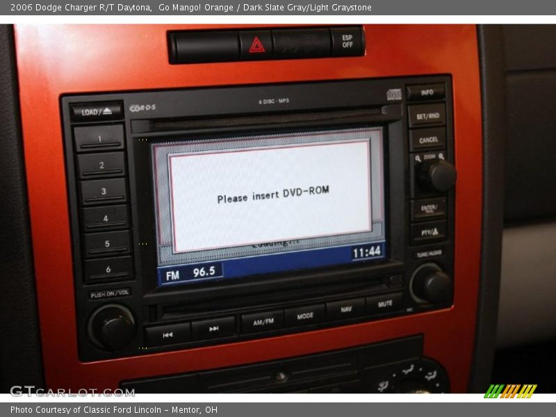 Go Mango! Orange / Dark Slate Gray/Light Graystone 2006 Dodge Charger R/T Daytona