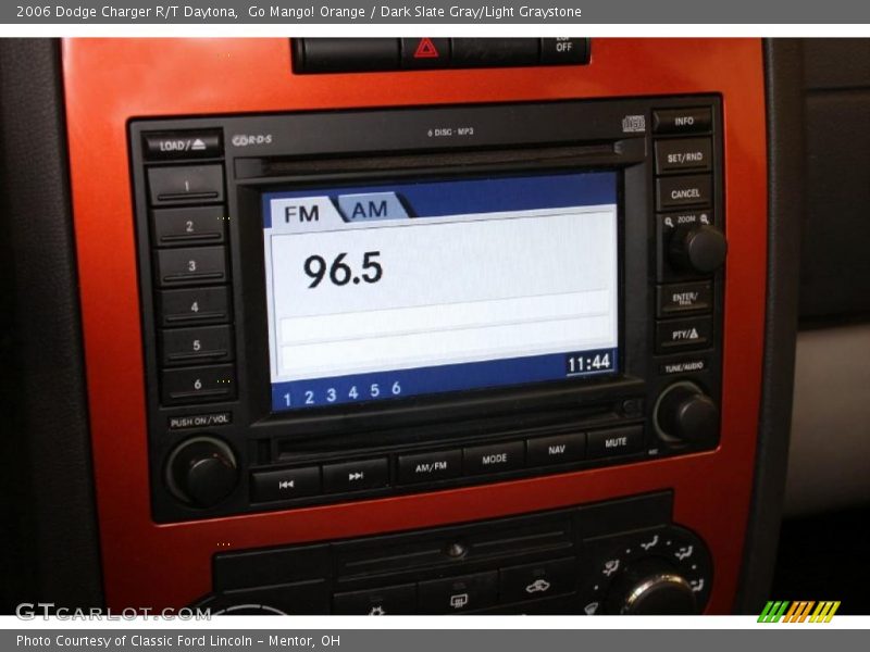 Go Mango! Orange / Dark Slate Gray/Light Graystone 2006 Dodge Charger R/T Daytona