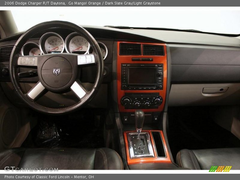 Go Mango! Orange / Dark Slate Gray/Light Graystone 2006 Dodge Charger R/T Daytona