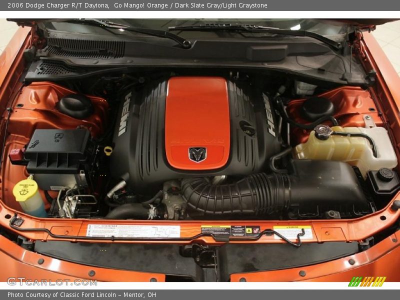 Go Mango! Orange / Dark Slate Gray/Light Graystone 2006 Dodge Charger R/T Daytona