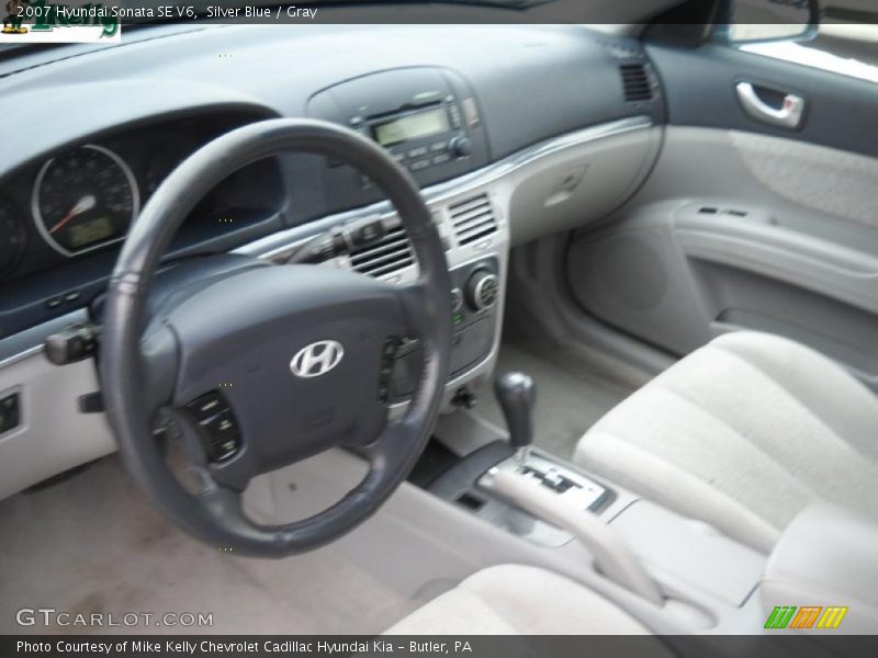 Silver Blue / Gray 2007 Hyundai Sonata SE V6