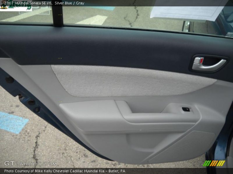 Silver Blue / Gray 2007 Hyundai Sonata SE V6