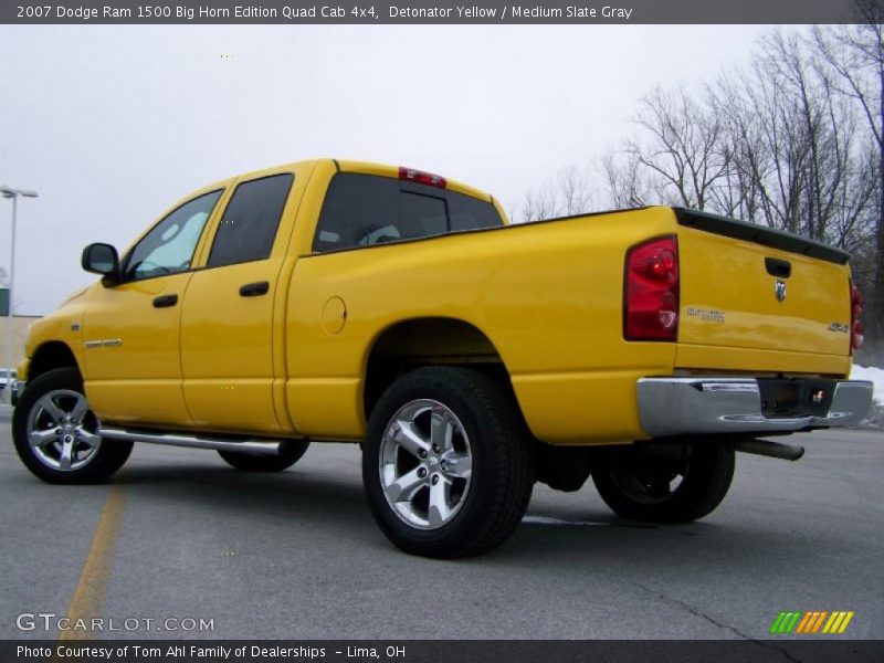 Detonator Yellow / Medium Slate Gray 2007 Dodge Ram 1500 Big Horn Edition Quad Cab 4x4