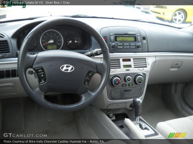 Silver Blue / Gray 2007 Hyundai Sonata SE V6