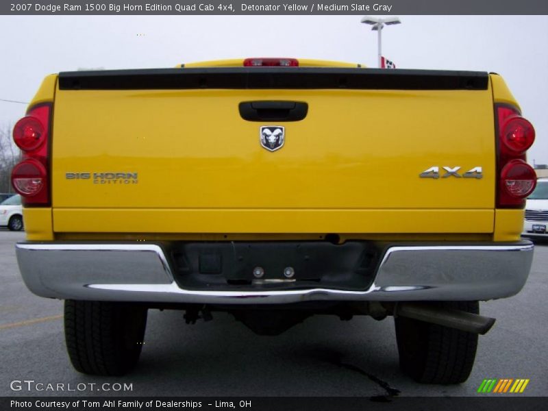 Detonator Yellow / Medium Slate Gray 2007 Dodge Ram 1500 Big Horn Edition Quad Cab 4x4