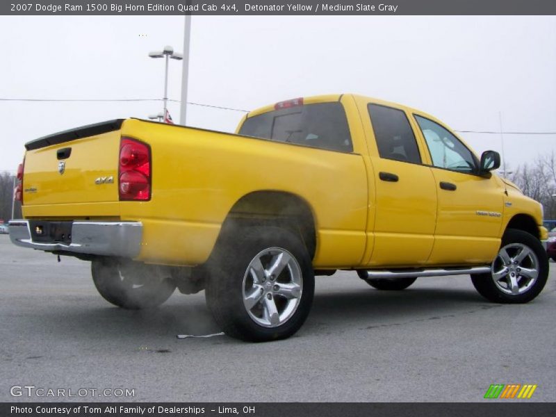 Detonator Yellow / Medium Slate Gray 2007 Dodge Ram 1500 Big Horn Edition Quad Cab 4x4