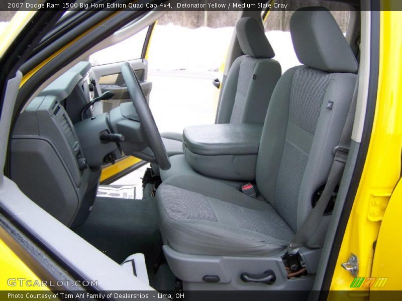 Detonator Yellow / Medium Slate Gray 2007 Dodge Ram 1500 Big Horn Edition Quad Cab 4x4