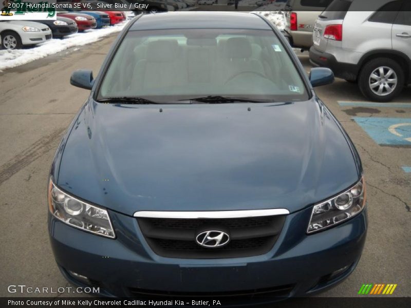 Silver Blue / Gray 2007 Hyundai Sonata SE V6