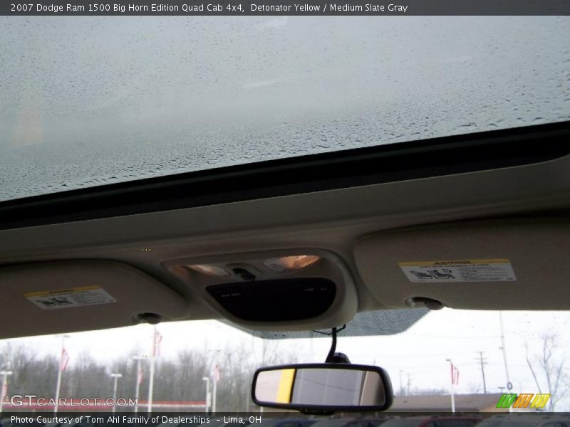 Detonator Yellow / Medium Slate Gray 2007 Dodge Ram 1500 Big Horn Edition Quad Cab 4x4