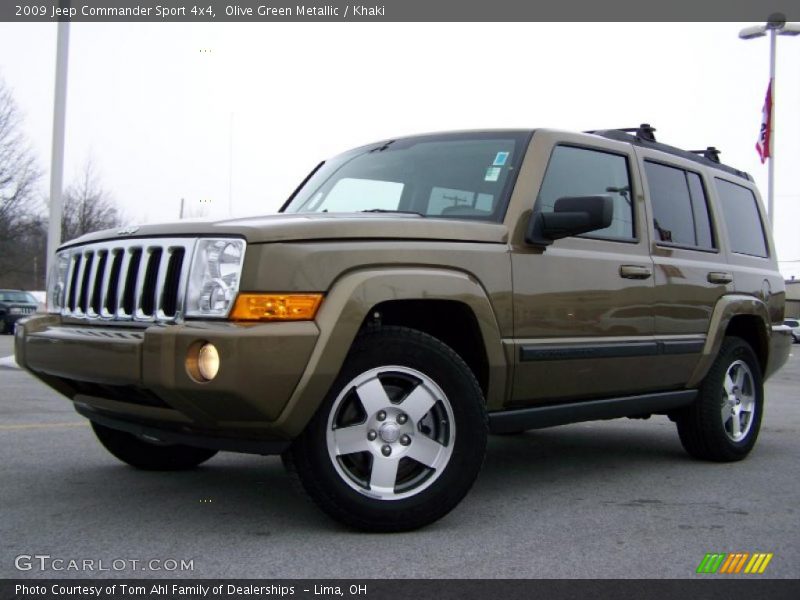 Olive Green Metallic / Khaki 2009 Jeep Commander Sport 4x4