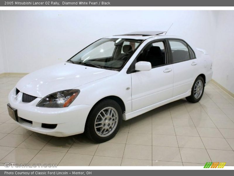 Diamond White Pearl / Black 2005 Mitsubishi Lancer OZ Rally