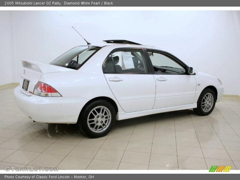 Diamond White Pearl / Black 2005 Mitsubishi Lancer OZ Rally