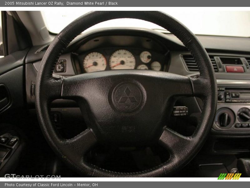 Diamond White Pearl / Black 2005 Mitsubishi Lancer OZ Rally
