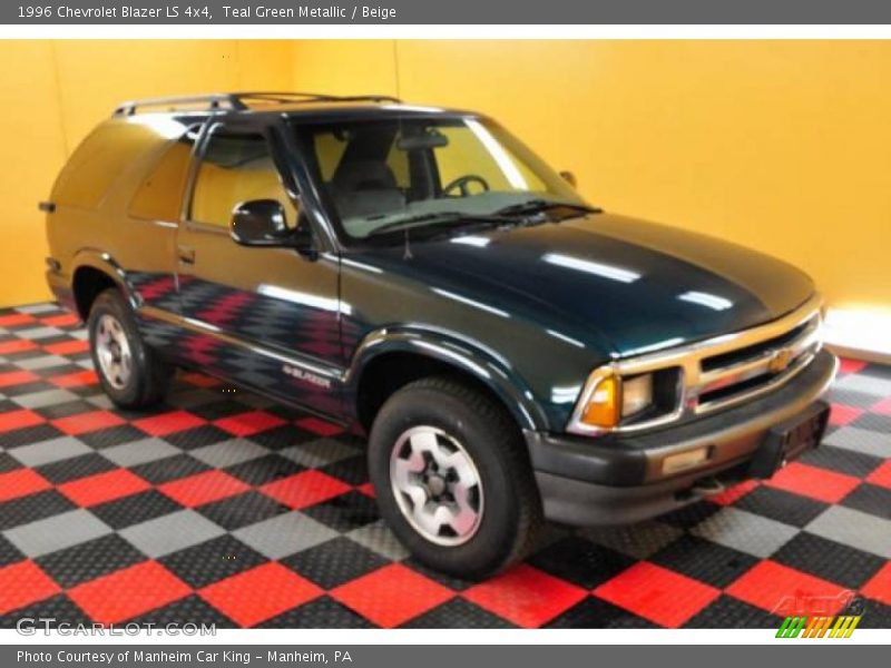 Teal Green Metallic / Beige 1996 Chevrolet Blazer LS 4x4