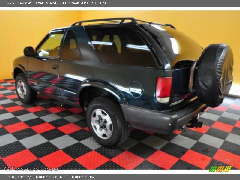 Teal Green Metallic / Beige 1996 Chevrolet Blazer LS 4x4