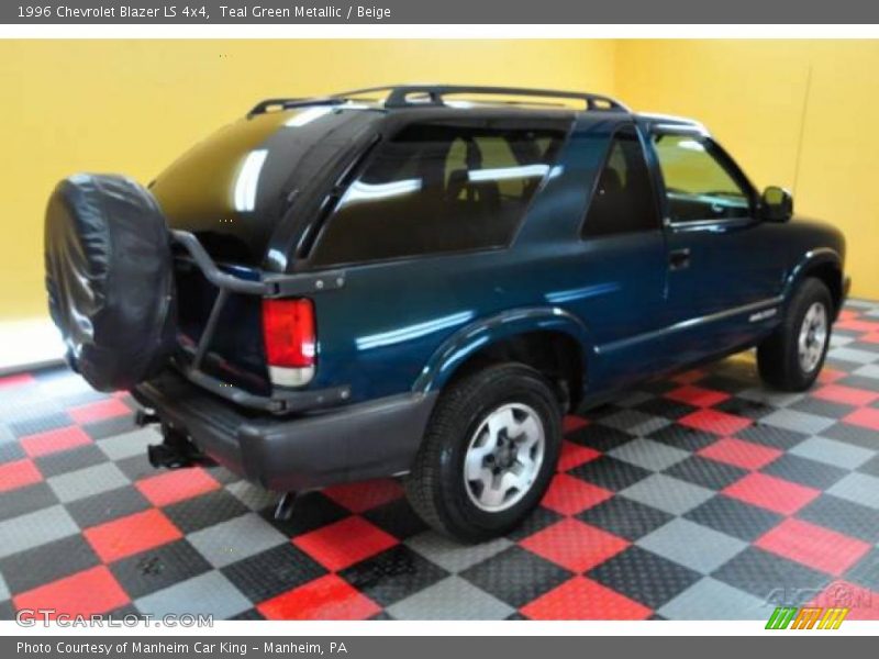 Teal Green Metallic / Beige 1996 Chevrolet Blazer LS 4x4
