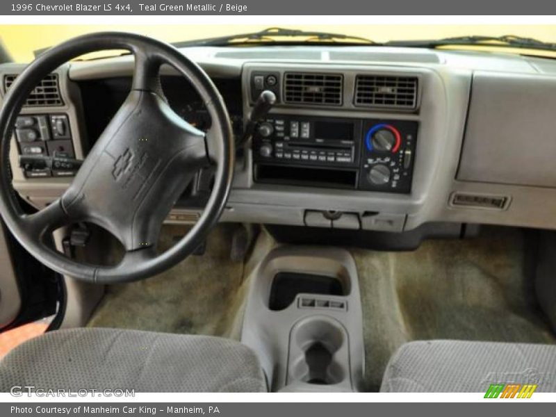 Teal Green Metallic / Beige 1996 Chevrolet Blazer LS 4x4