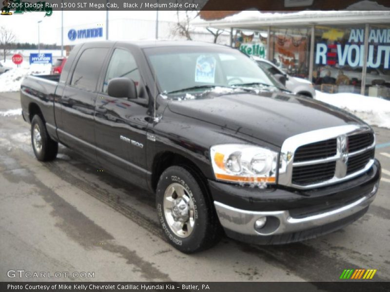 Black / Medium Slate Gray 2006 Dodge Ram 1500 SLT Mega Cab
