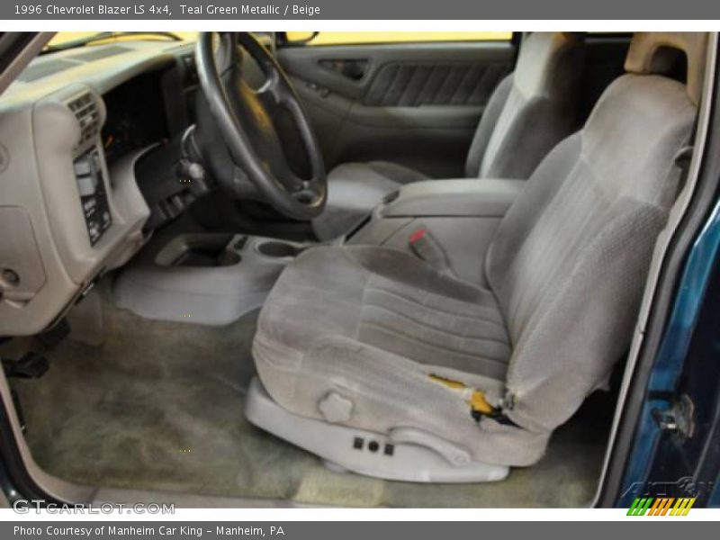 Teal Green Metallic / Beige 1996 Chevrolet Blazer LS 4x4