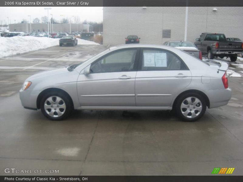 Clear Silver / Gray 2006 Kia Spectra EX Sedan