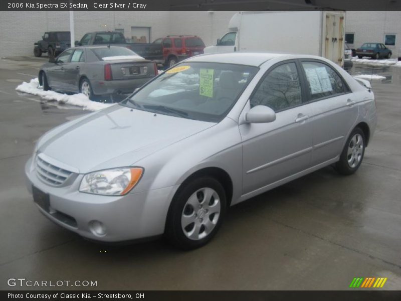 Clear Silver / Gray 2006 Kia Spectra EX Sedan