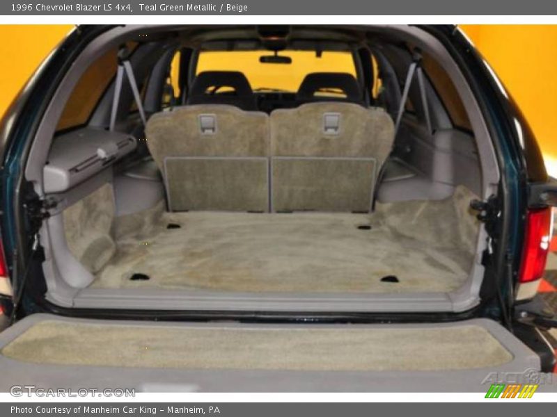 Teal Green Metallic / Beige 1996 Chevrolet Blazer LS 4x4