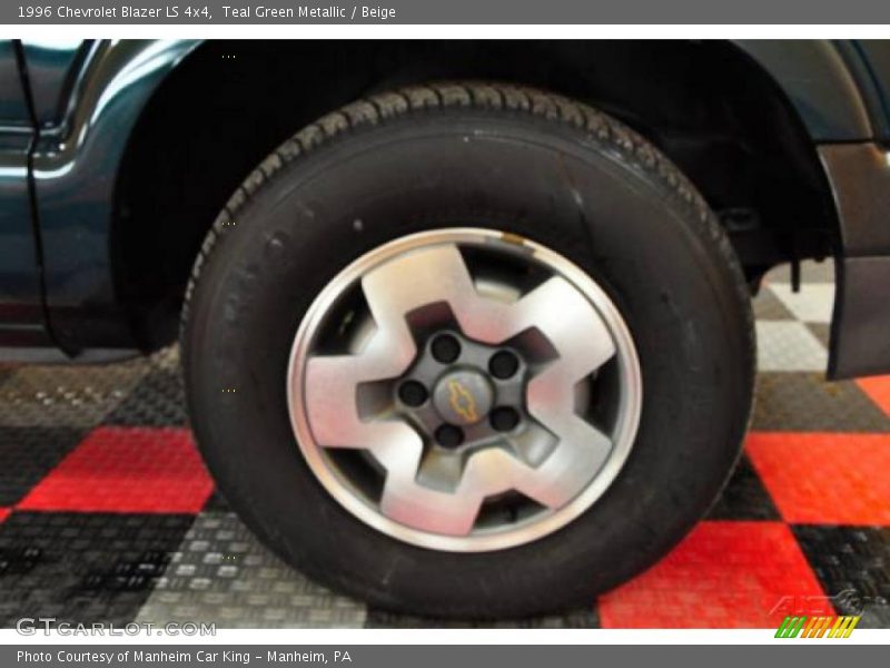 Teal Green Metallic / Beige 1996 Chevrolet Blazer LS 4x4