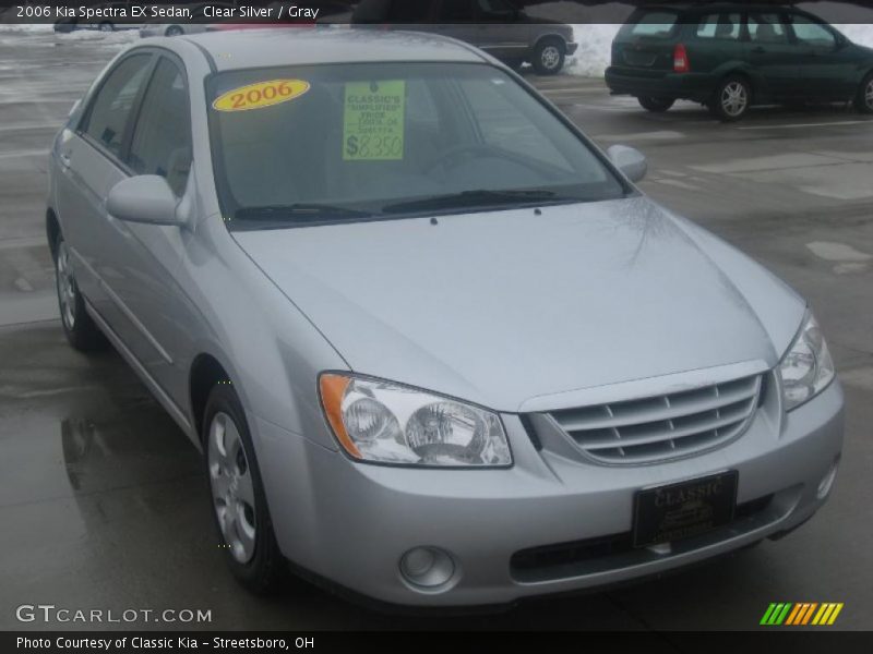 Clear Silver / Gray 2006 Kia Spectra EX Sedan