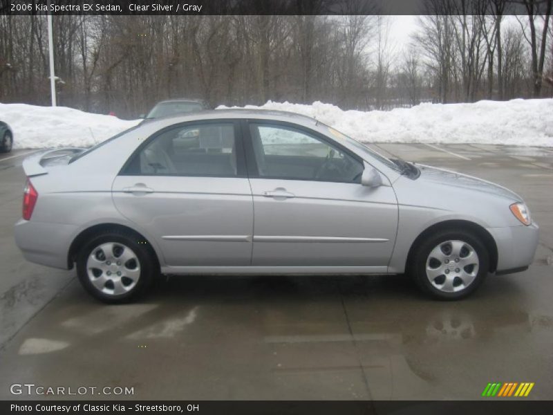 Clear Silver / Gray 2006 Kia Spectra EX Sedan