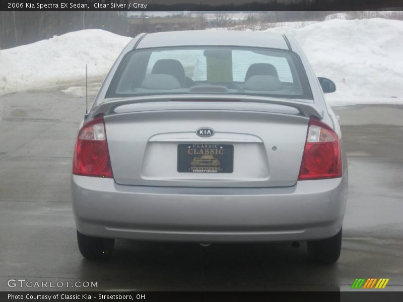 Clear Silver / Gray 2006 Kia Spectra EX Sedan