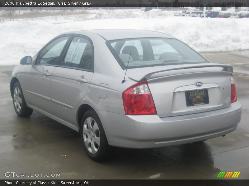 Clear Silver / Gray 2006 Kia Spectra EX Sedan