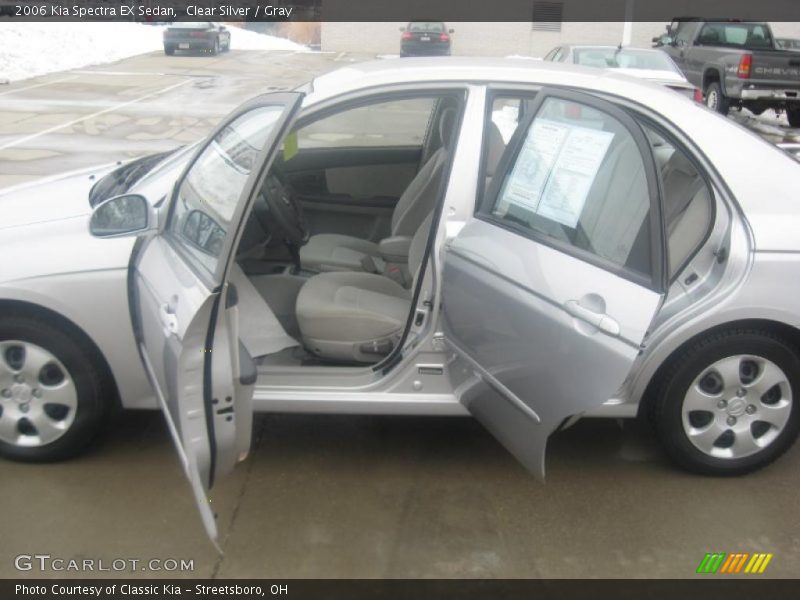 Clear Silver / Gray 2006 Kia Spectra EX Sedan