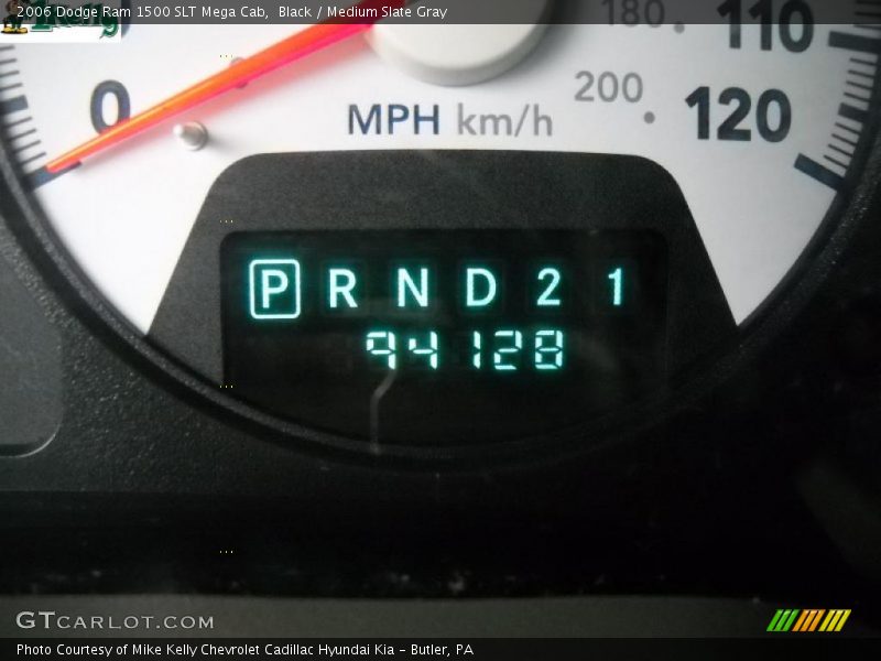 Black / Medium Slate Gray 2006 Dodge Ram 1500 SLT Mega Cab