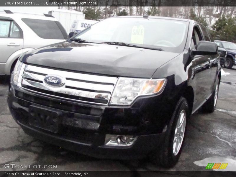 Black / Medium Light Stone 2007 Ford Edge SEL Plus