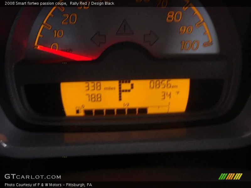 Rally Red / Design Black 2008 Smart fortwo passion coupe