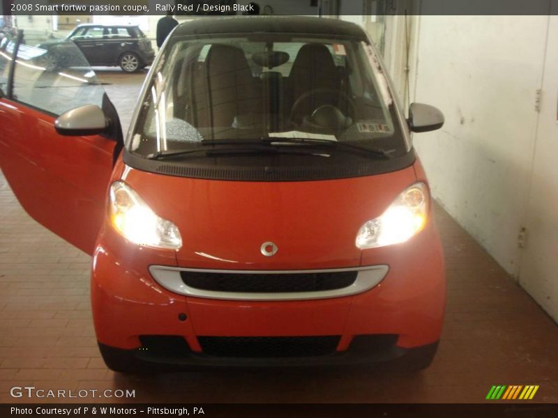 Rally Red / Design Black 2008 Smart fortwo passion coupe