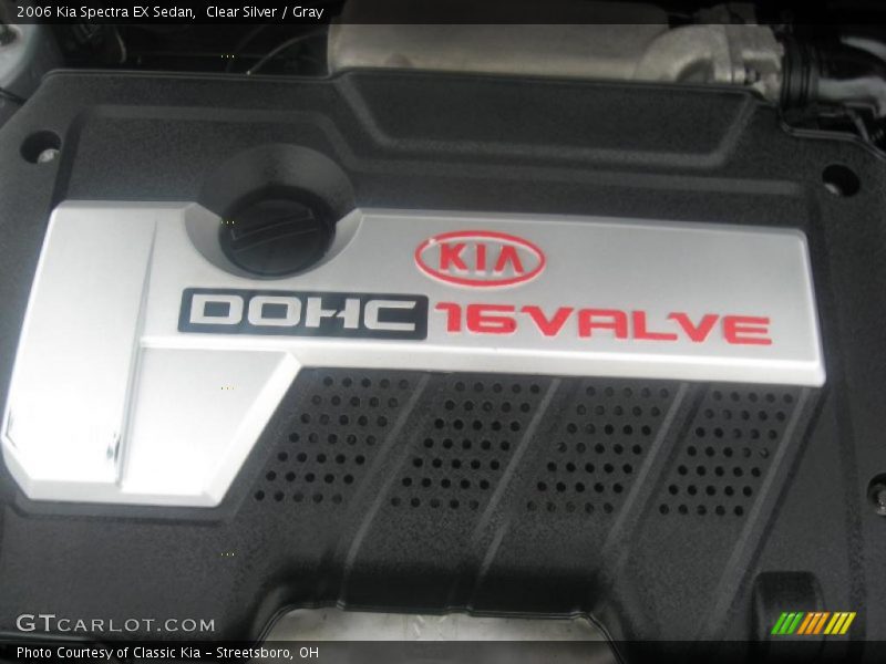Clear Silver / Gray 2006 Kia Spectra EX Sedan