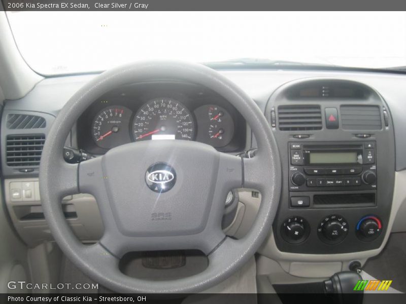 Clear Silver / Gray 2006 Kia Spectra EX Sedan