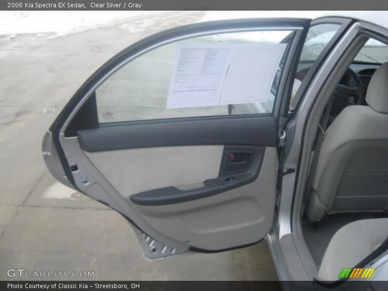 Clear Silver / Gray 2006 Kia Spectra EX Sedan