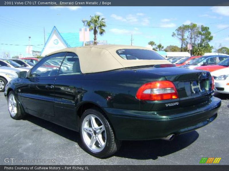 Emerald Green Metallic / Beige 2001 Volvo C70 LT Convertible